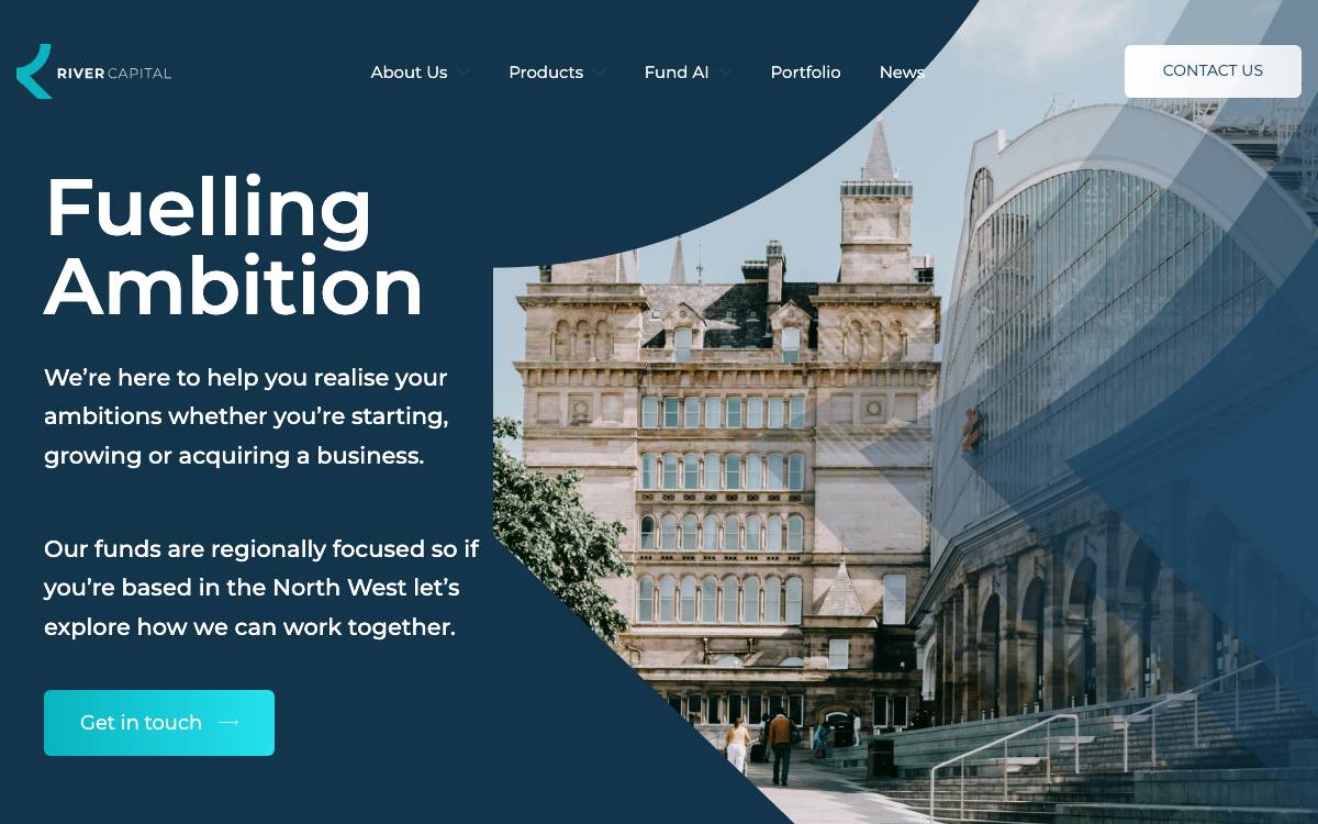 River Capital website preview