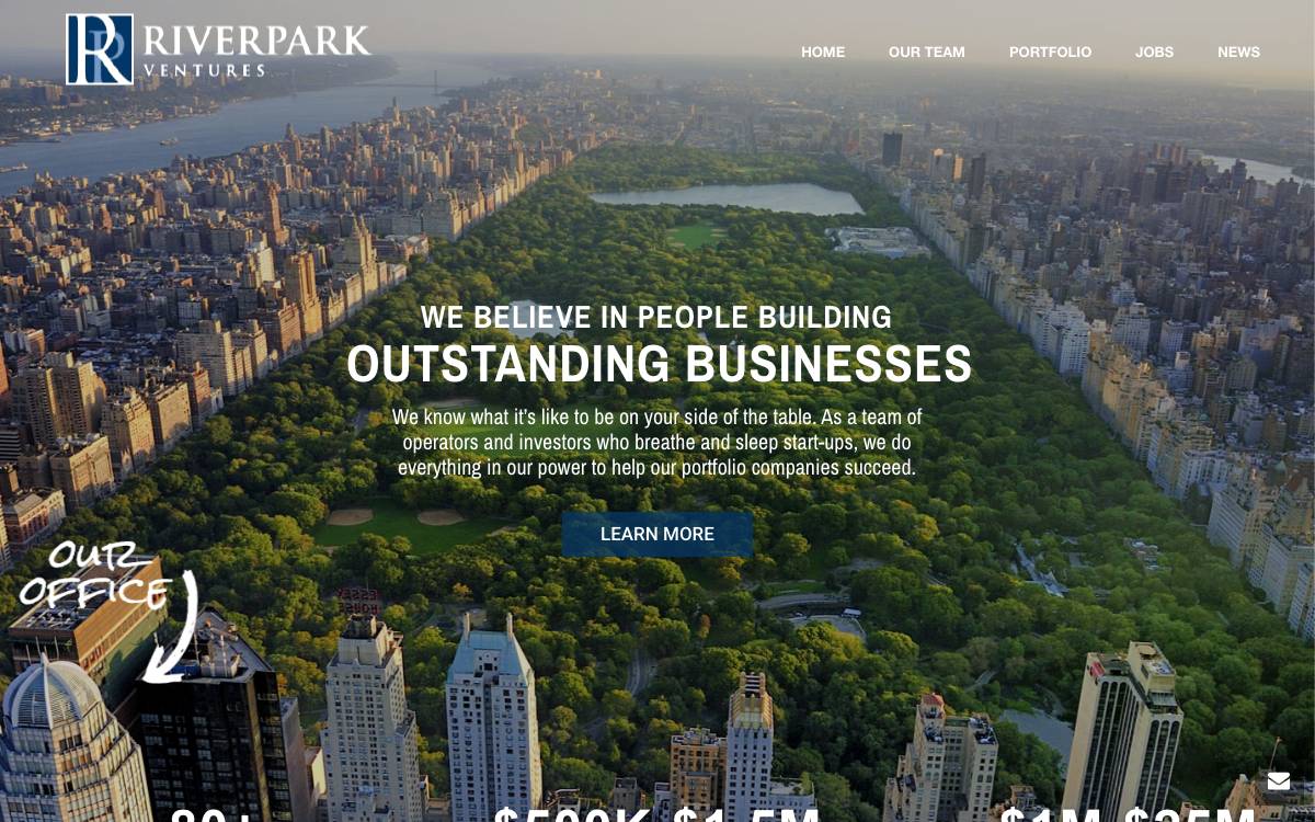 RiverPark Ventures website preview