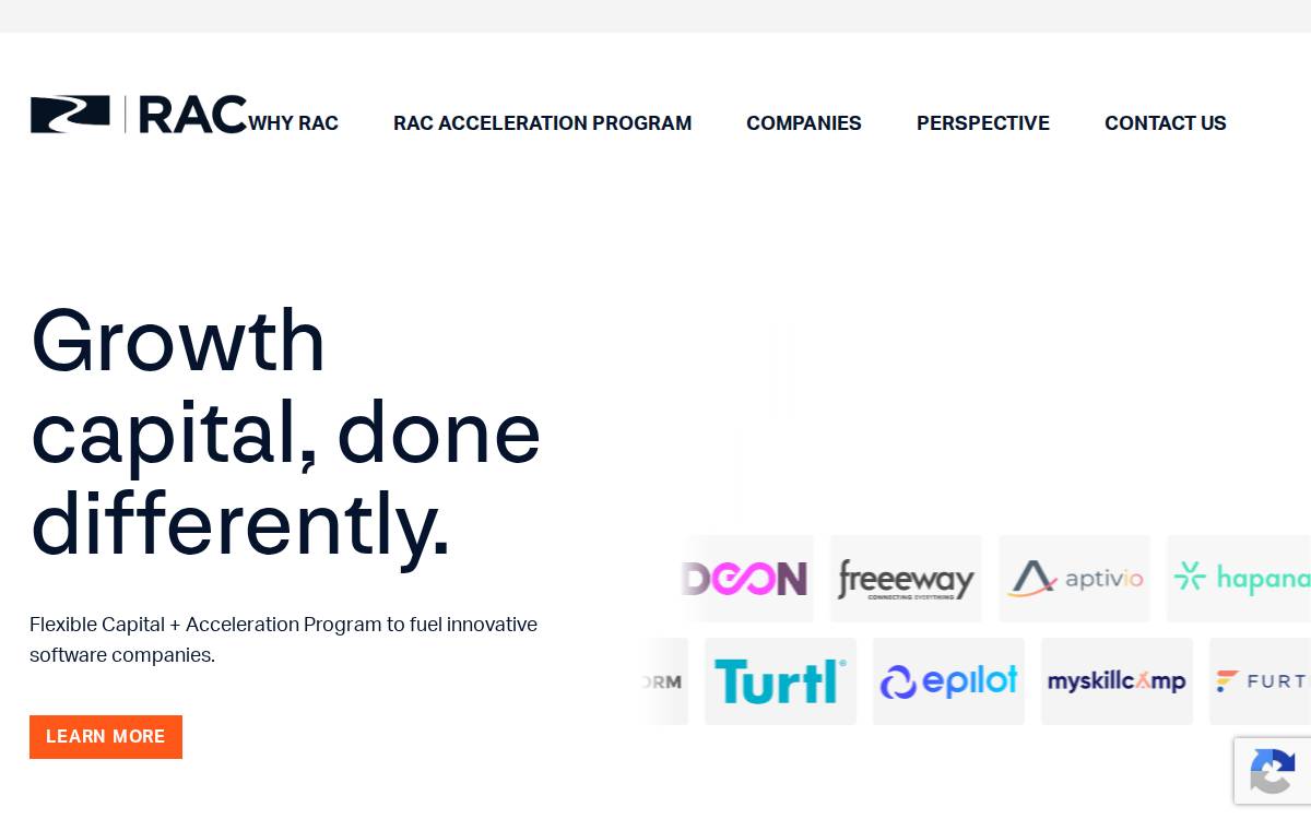 Riverside Acceleration Capital website preview