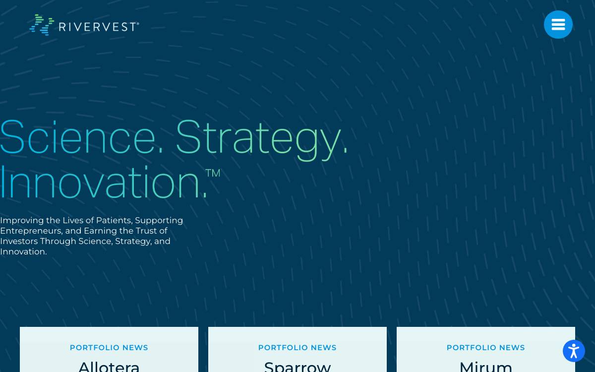 RiverVest Venture Partners website preview