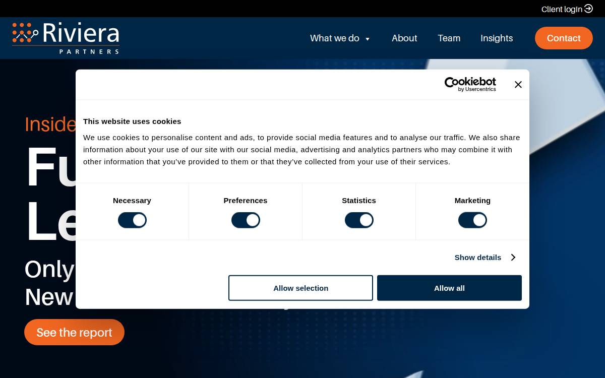 Riviera Capital Partners website preview