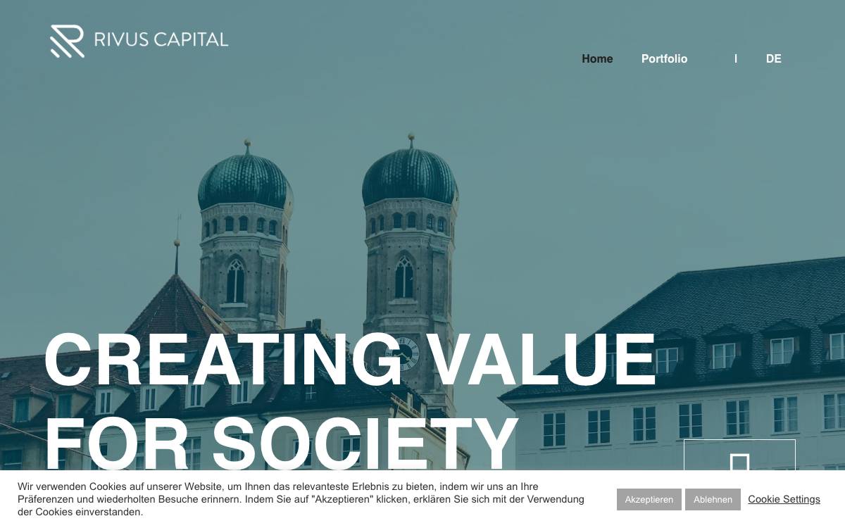Rivus Capital website preview