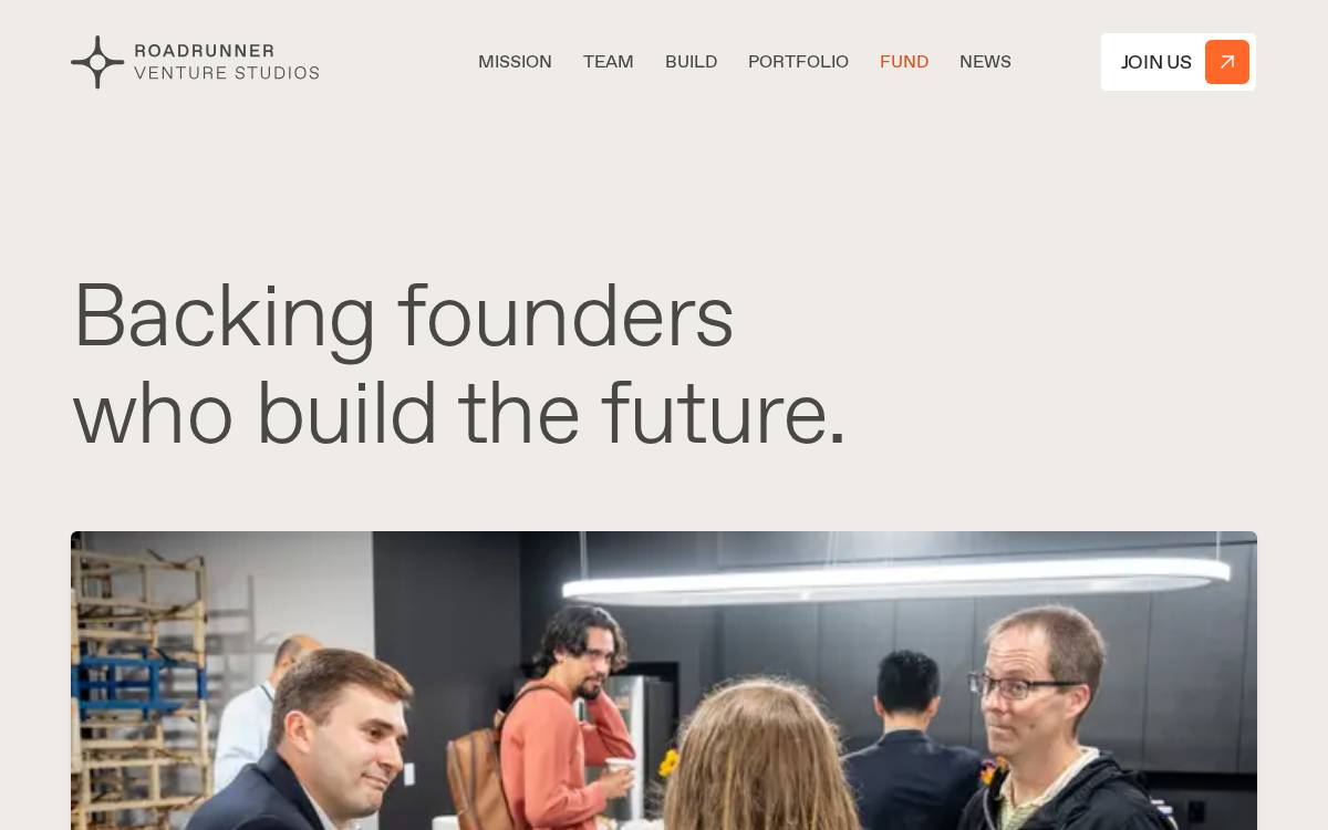 Roadrunner Ventures website preview