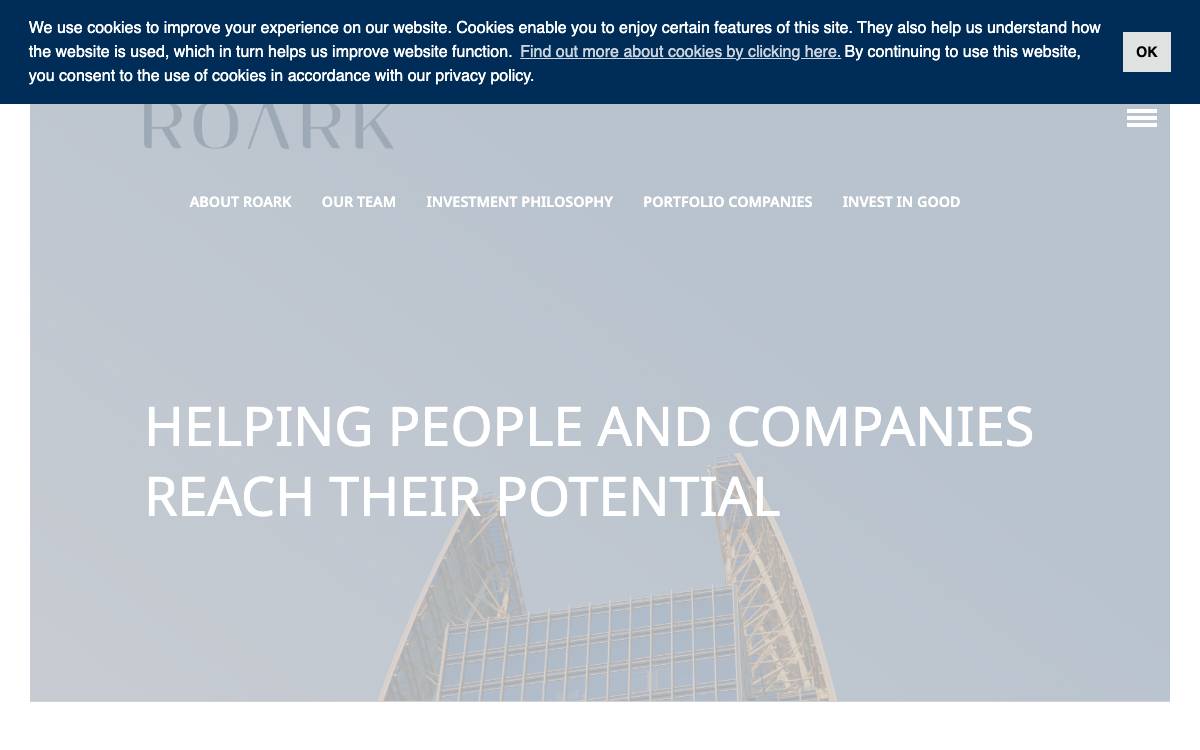 Roark website preview