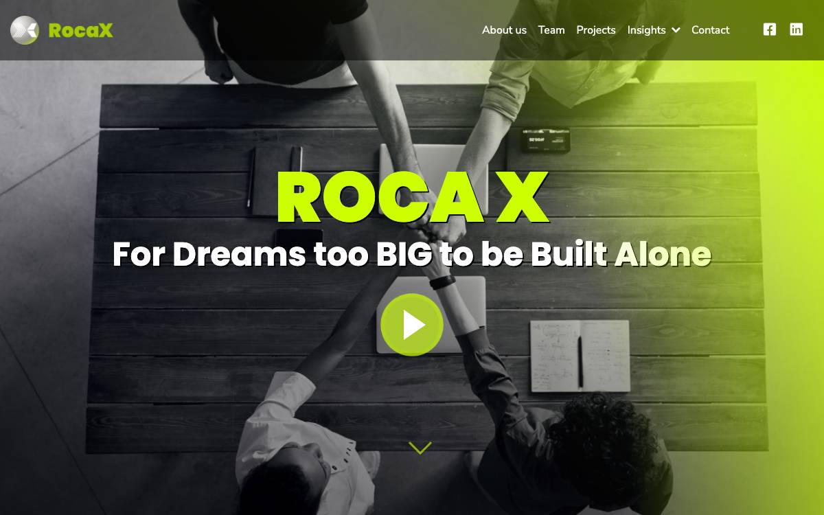 Roca X website preview