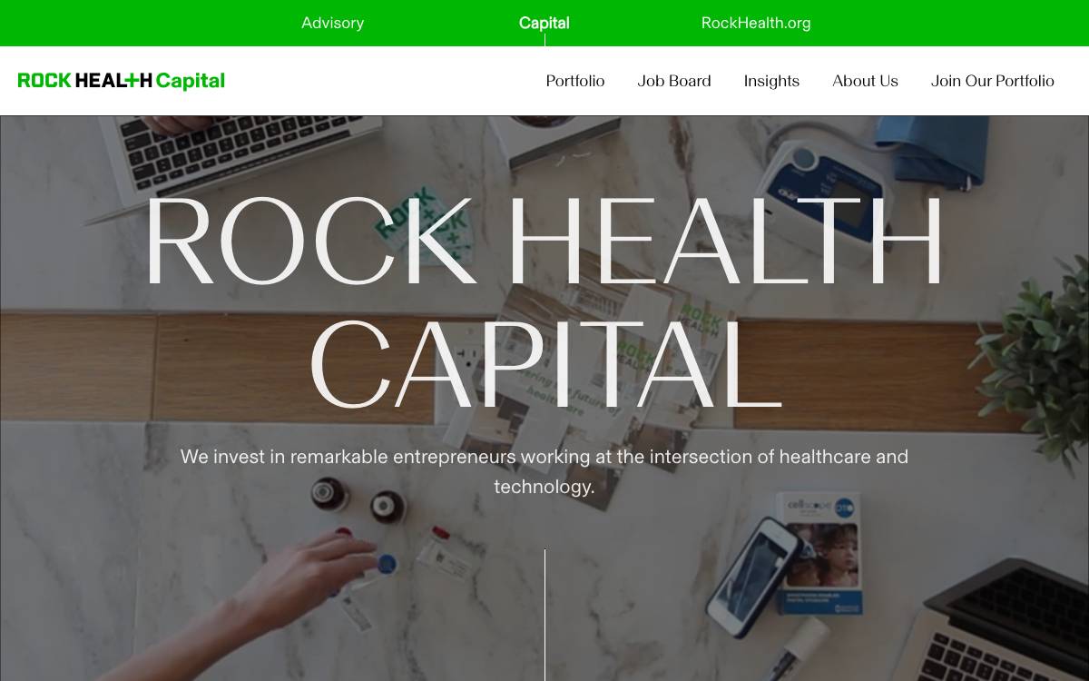 Rock Health Capital website preview