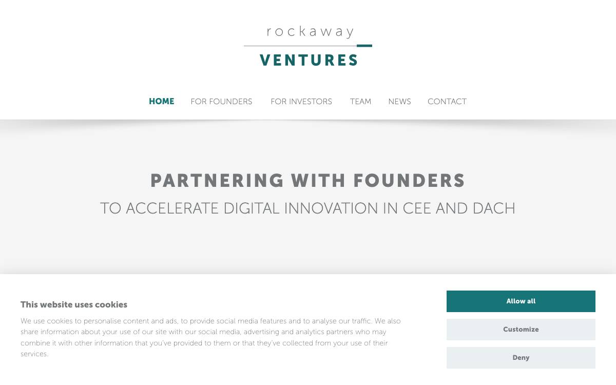 Rockaway Ventures website preview