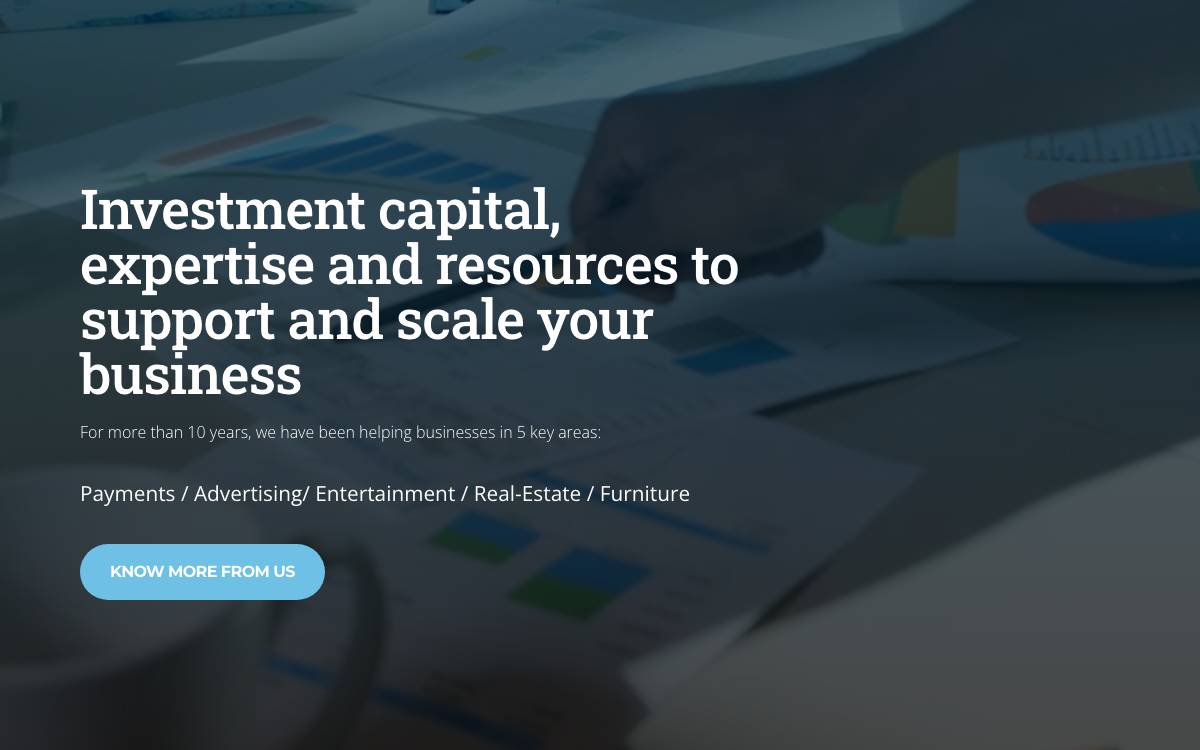 Rocket One Capital website preview