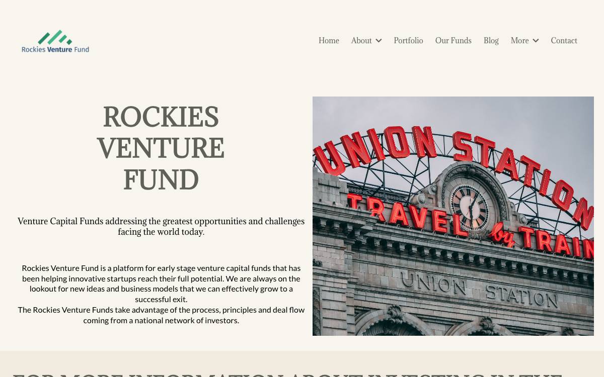 Rockies Venture Adviser, Llc website preview