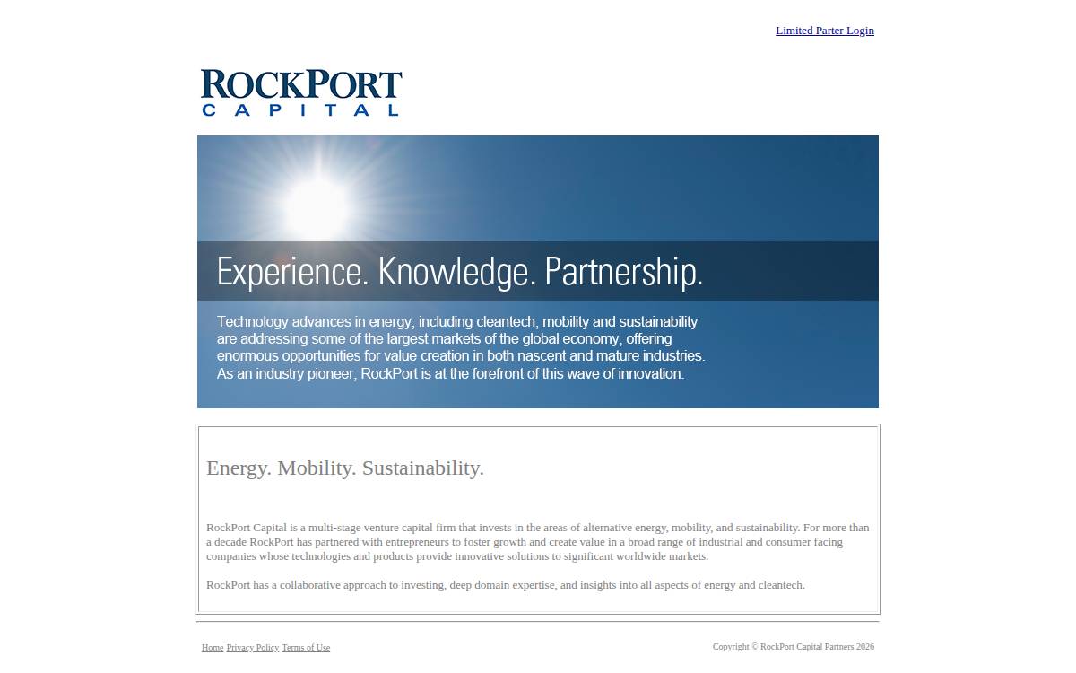 RockPort Capital Partners website preview