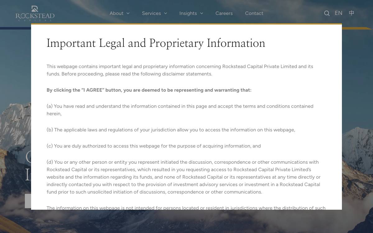 Rockstead Capital website preview