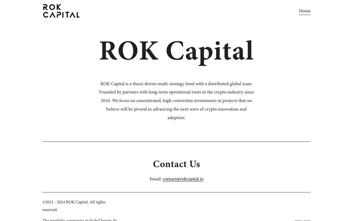 ROK Capital website preview