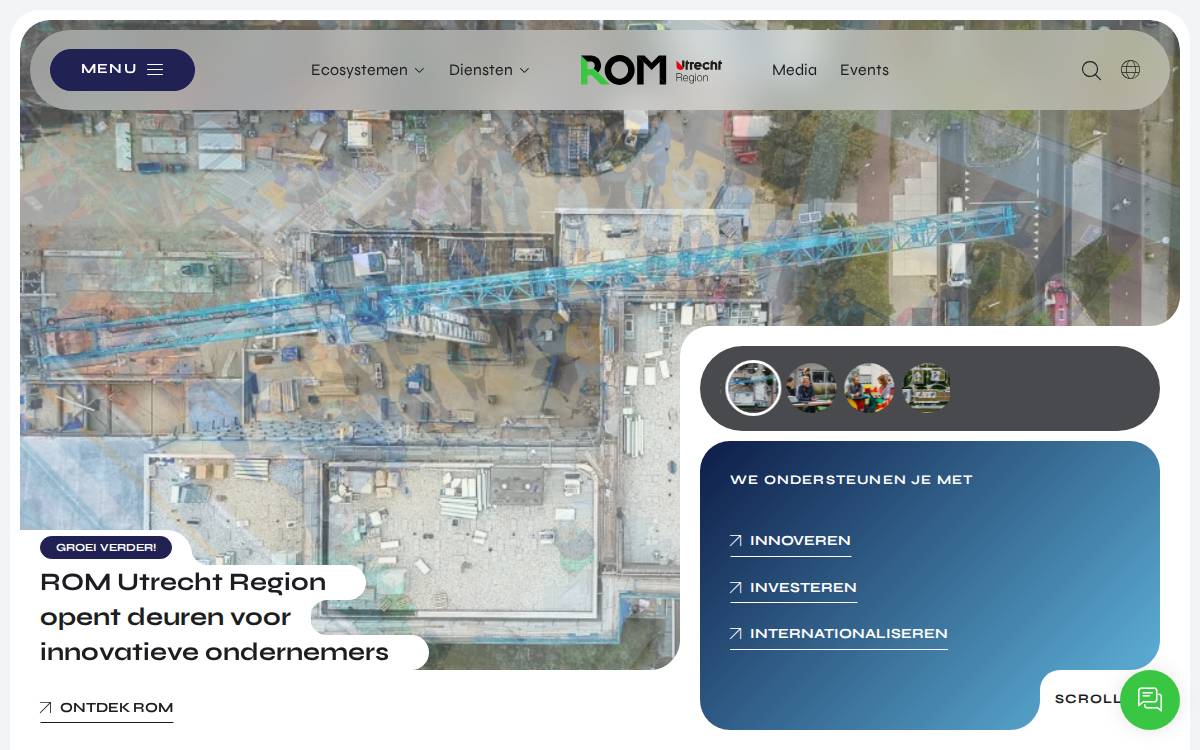 ROM Utrecht Region website preview