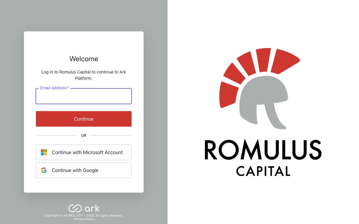 Romulus Capital website preview