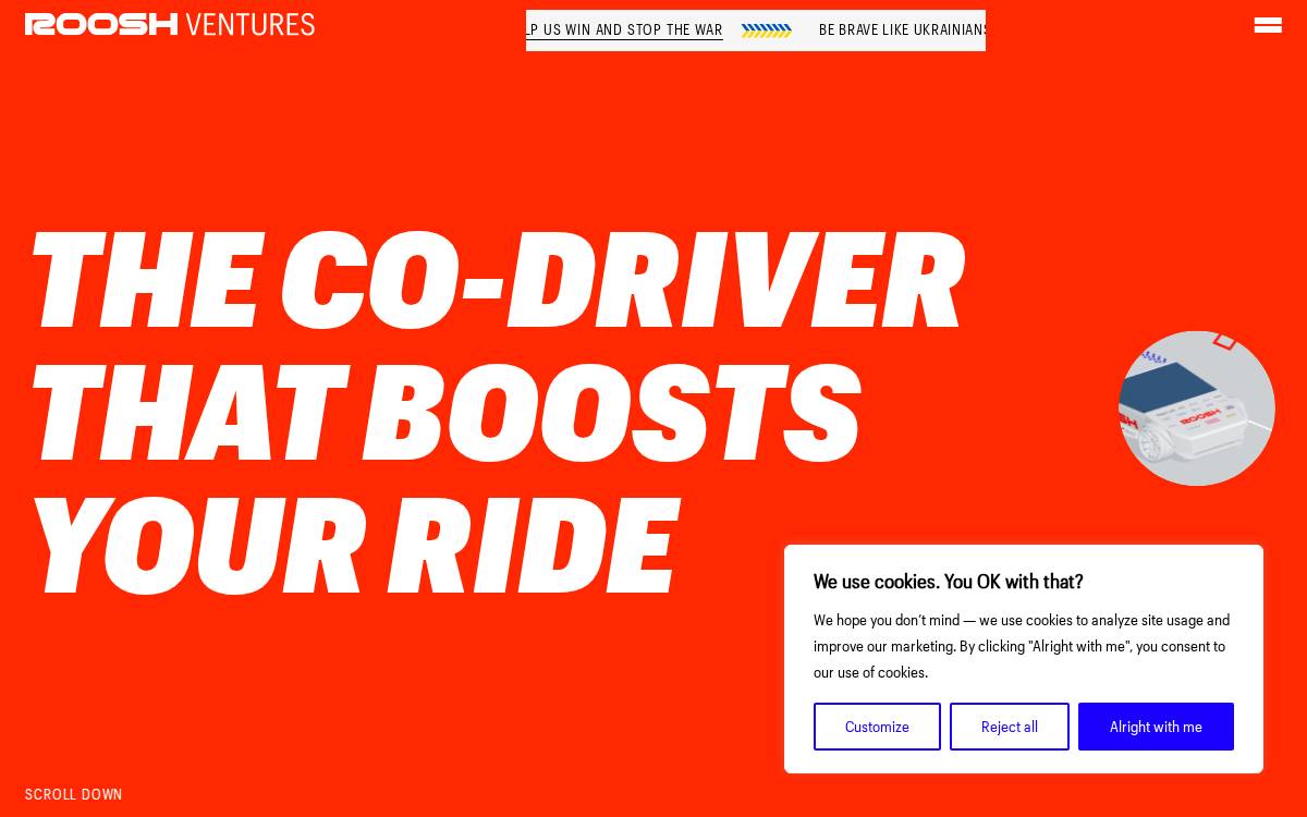 Roosh Ventures website preview