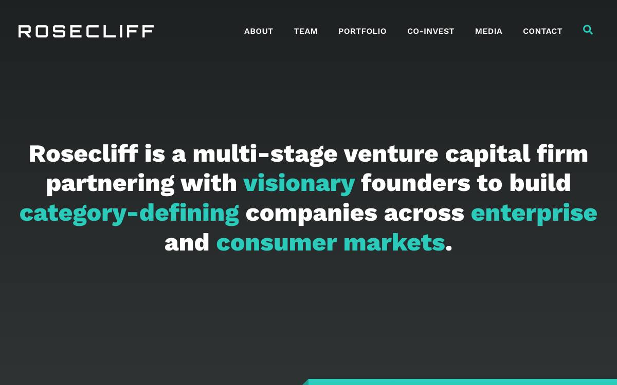 Rosecliff Ventures website preview