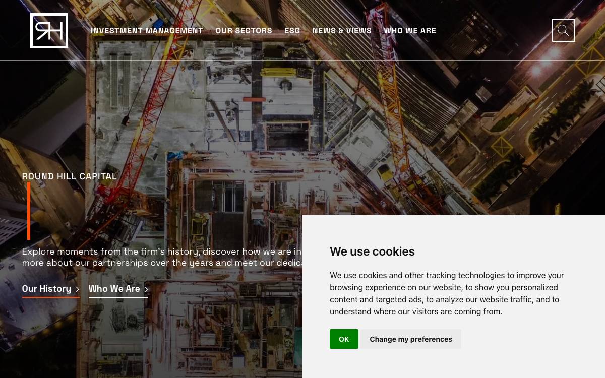 Round Hill Ventures website preview