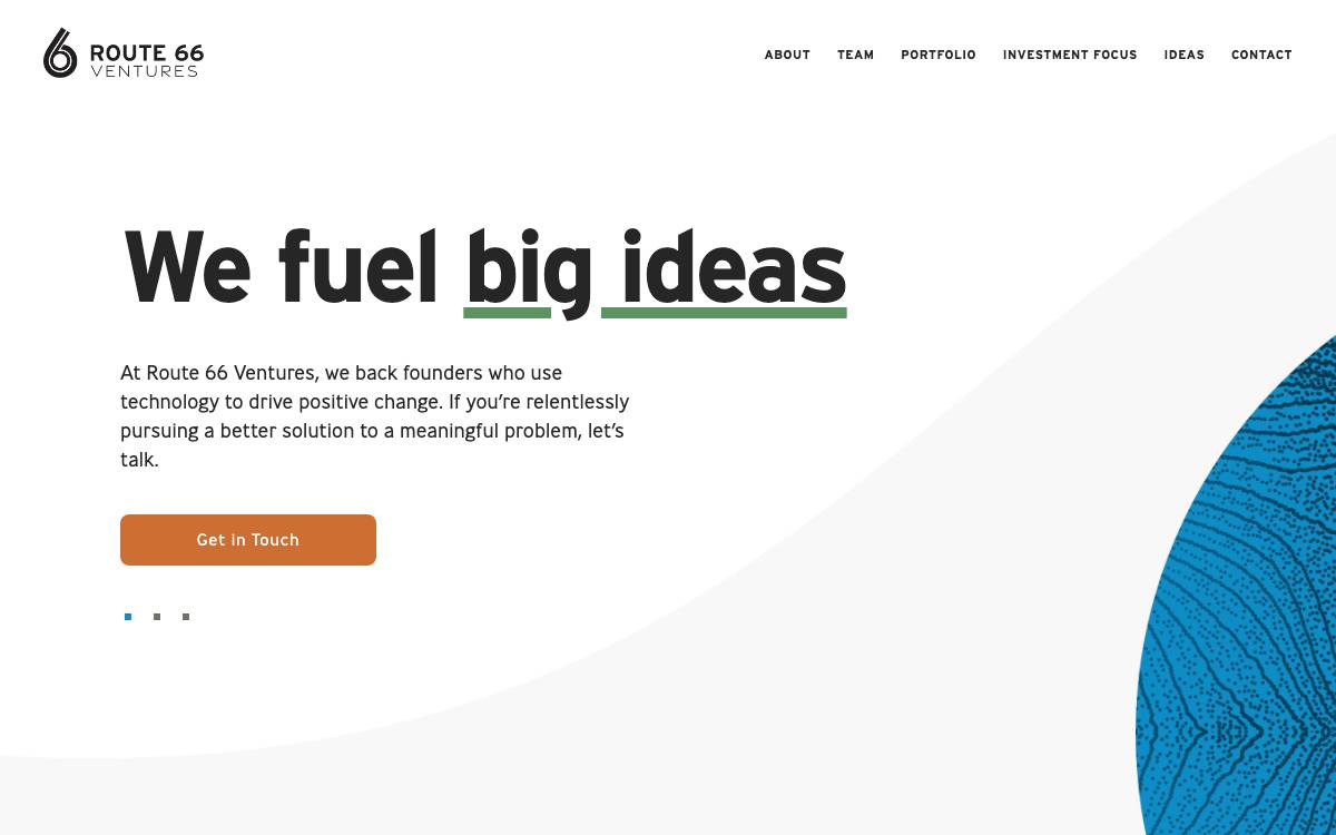Route 66 Ventures website preview