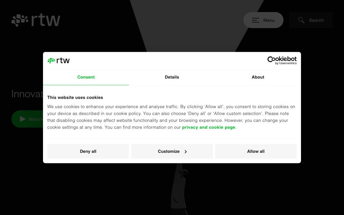 RTW Investments L.P. website preview