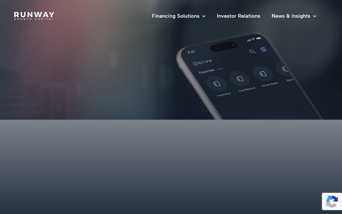 Runway Growth Capital website preview