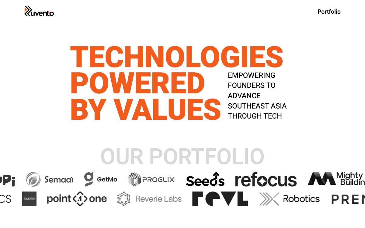 Ruvento Ventures Pte Ltd. website preview