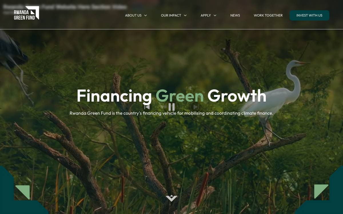 Rwanda Green Fund website preview