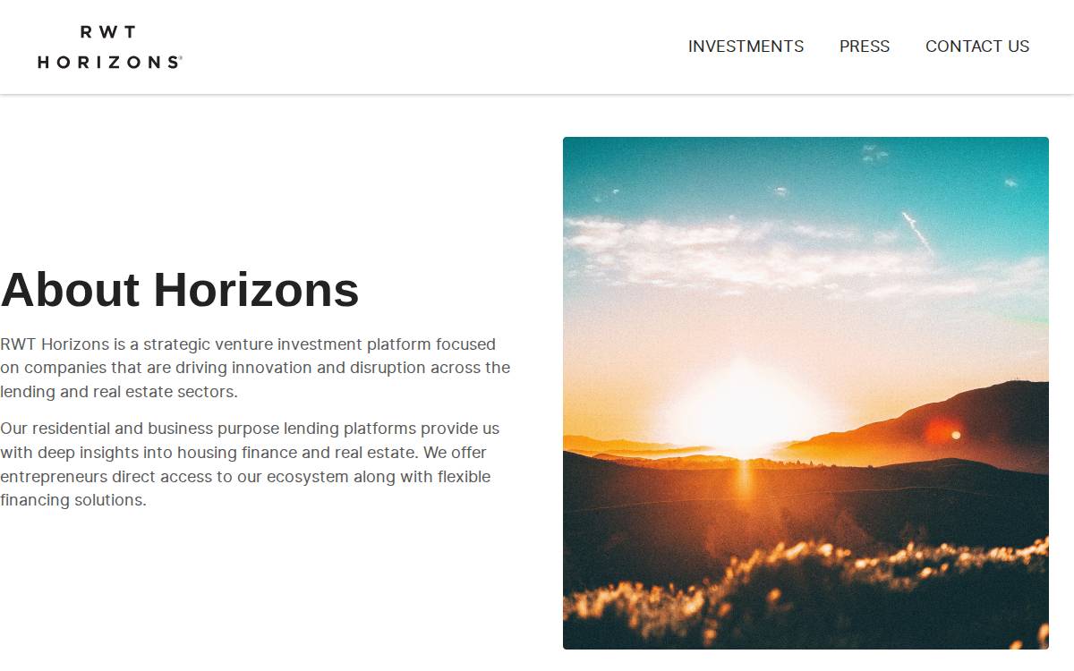 RWT Horizons website preview