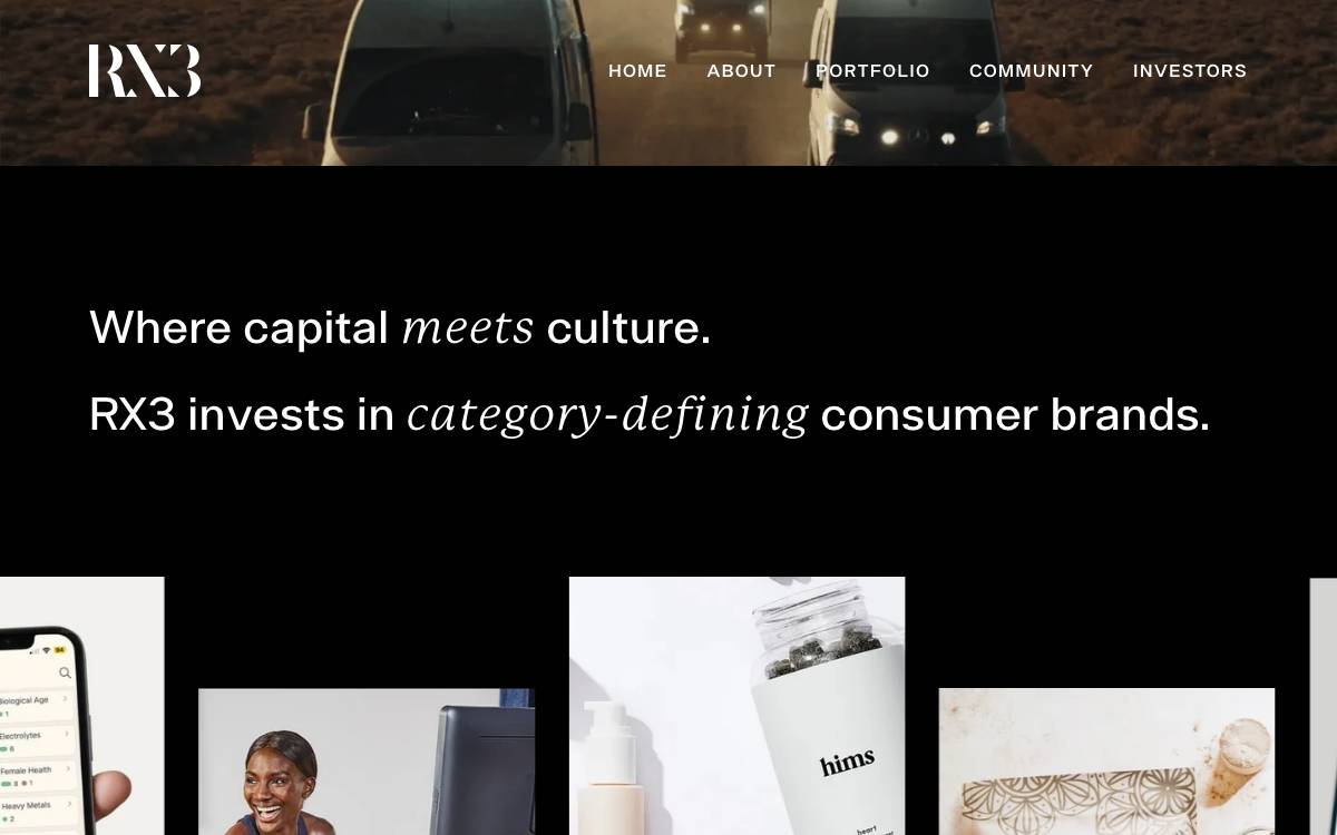 Rx3 Growth Partners website preview