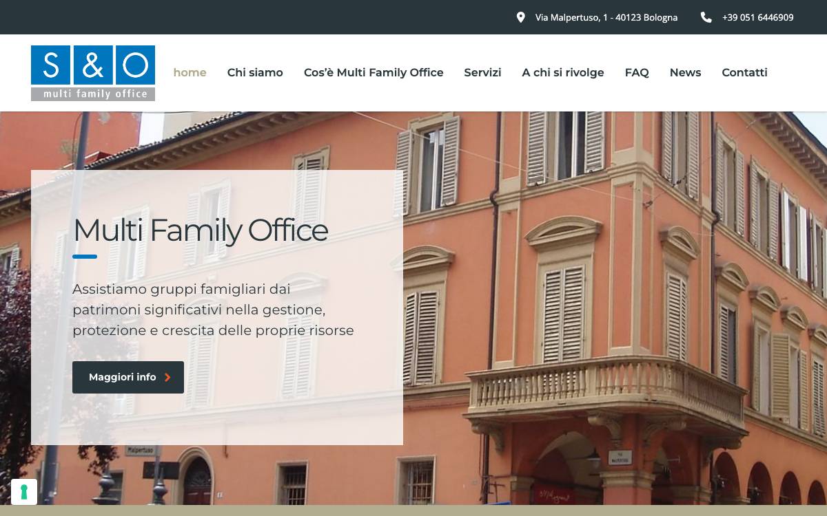 S&O Multi Family Office website preview