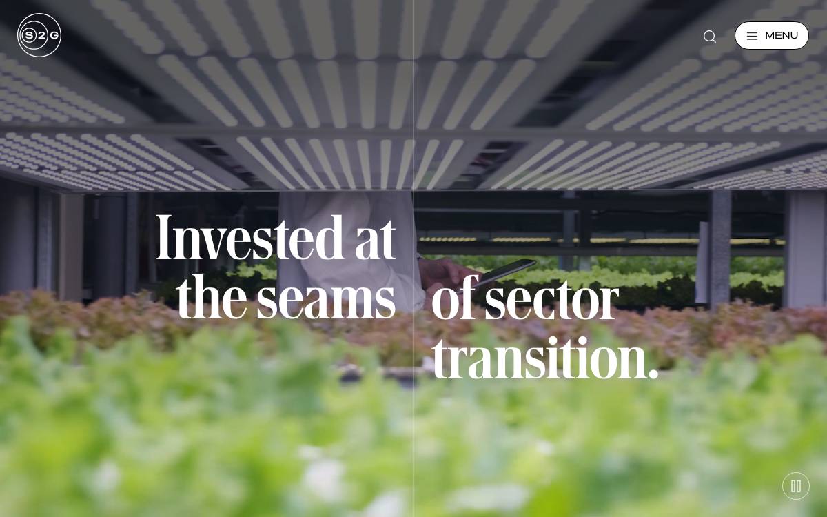 S2G Investments website preview