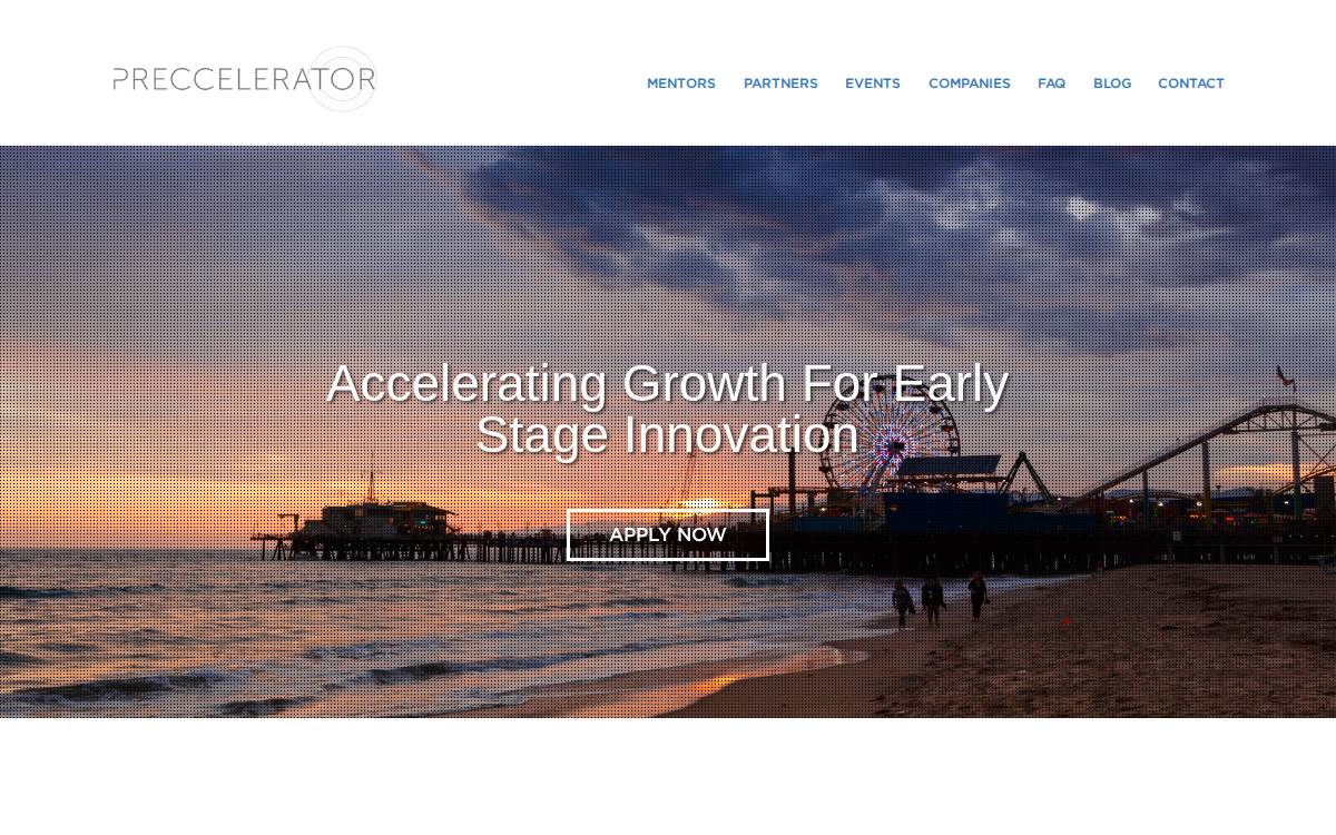 SA&M Preccelerator website preview
