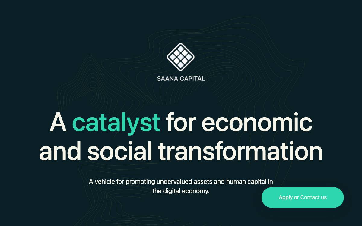 SAANA Capital website preview