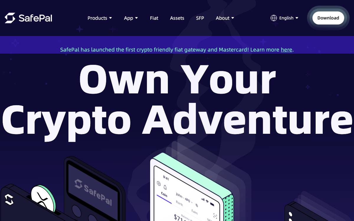 SafePal website preview