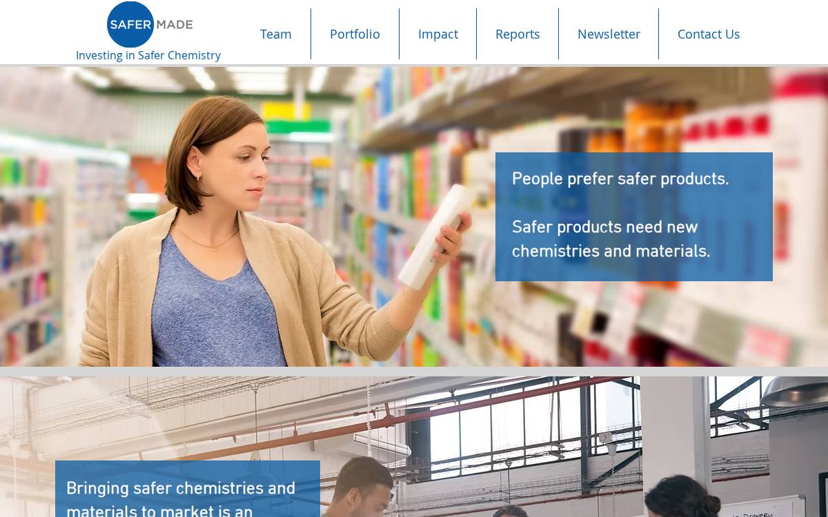 Safer Made website preview