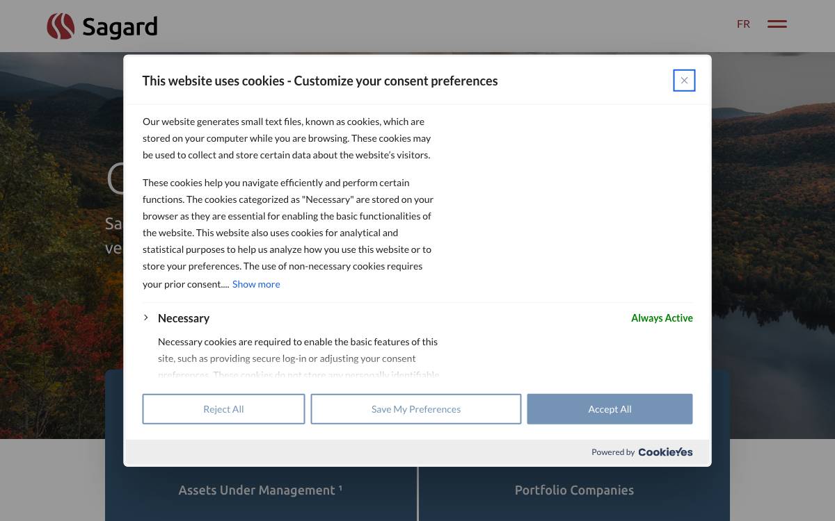 Sagard Private Equity Canada website preview