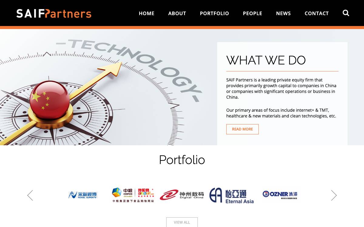 SAIF website preview