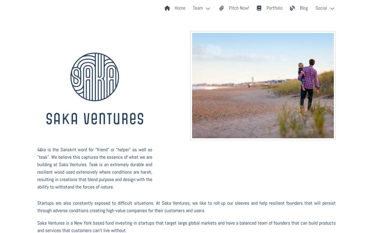 Saka Ventures website preview