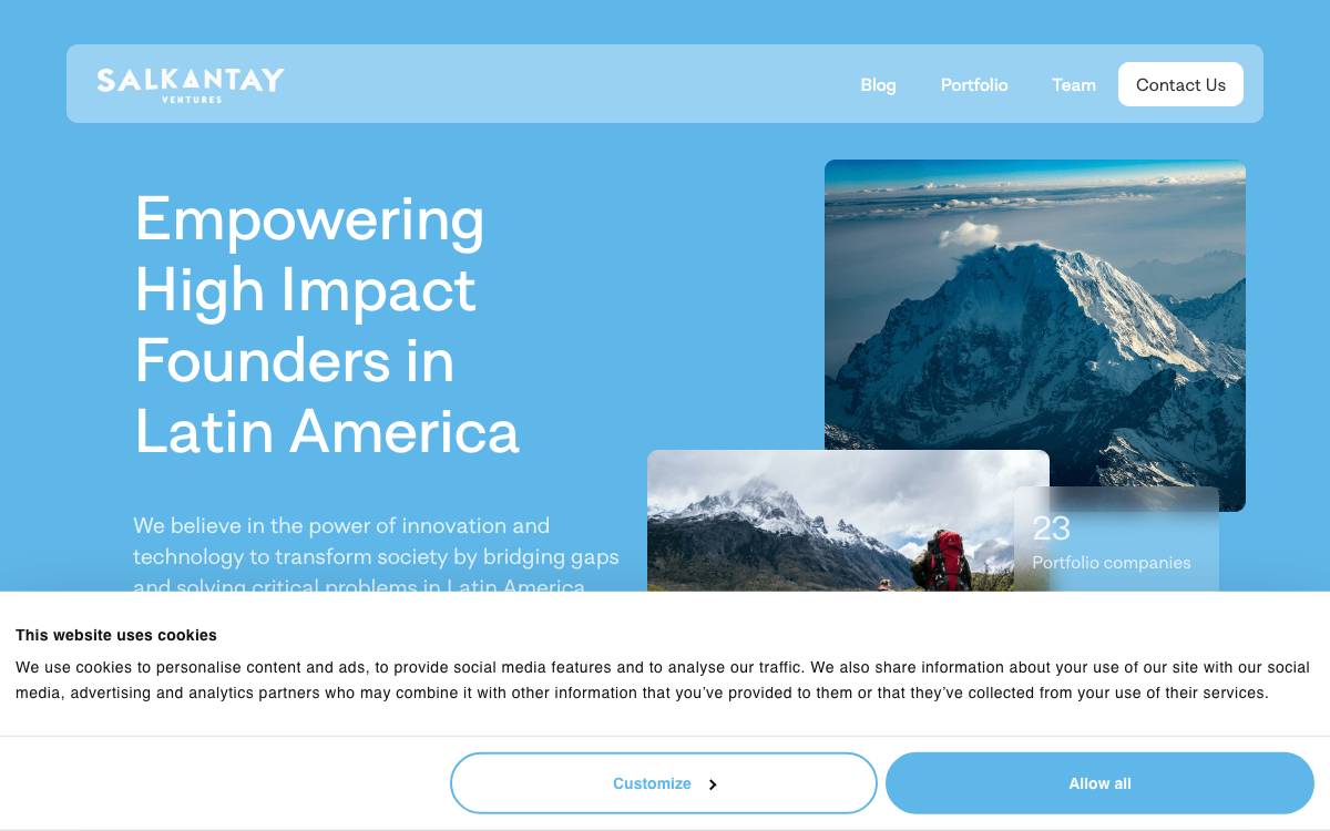 Salkantay Ventures website preview