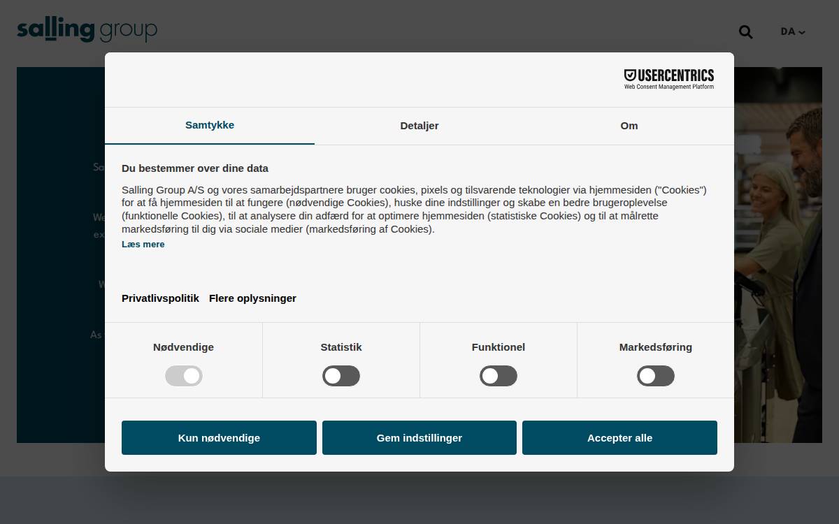 Salling Seed website preview