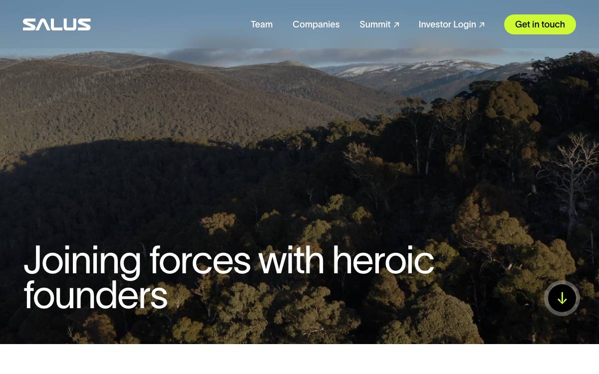 Salus Ventures website preview