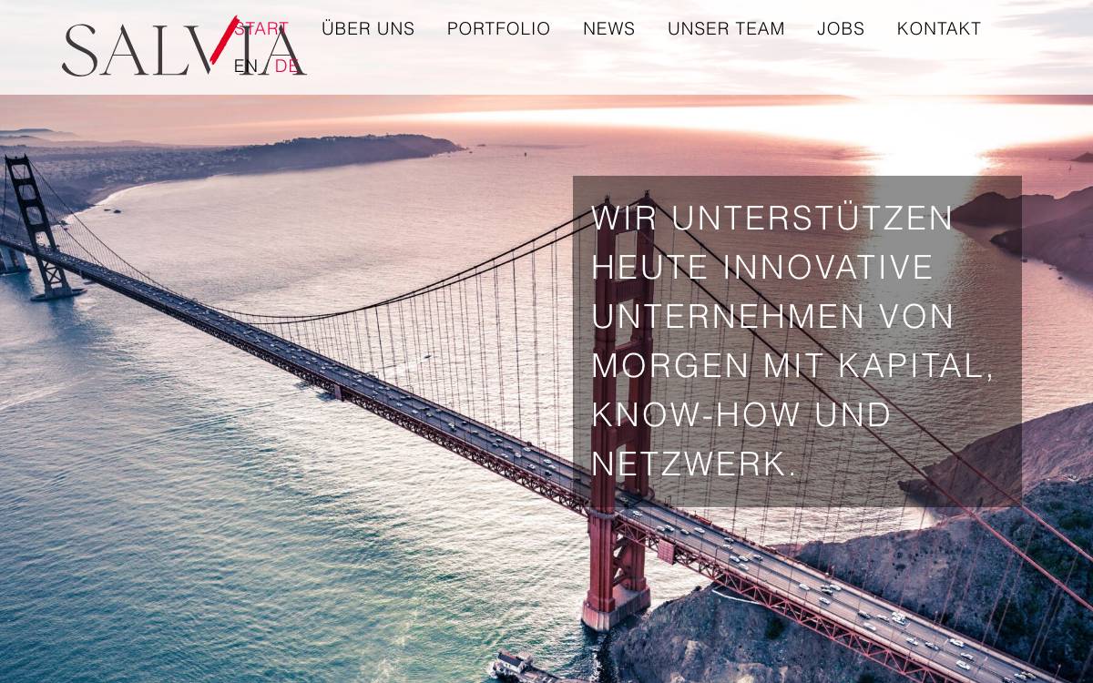 Salvia website preview