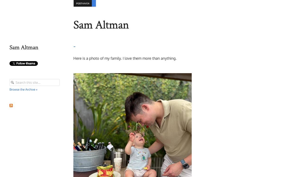 Sam Altman website preview