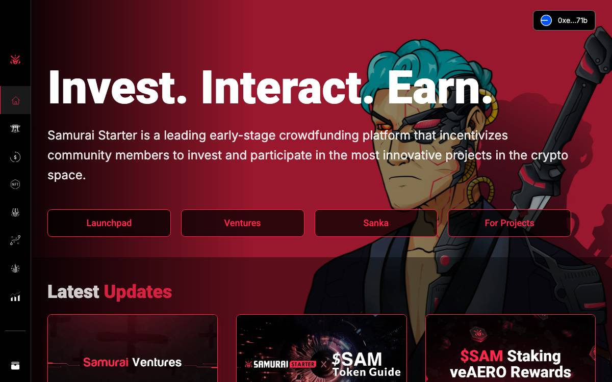 Samurai Starter website preview