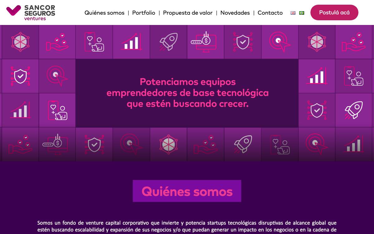 Sancor Seguros Ventures website preview
