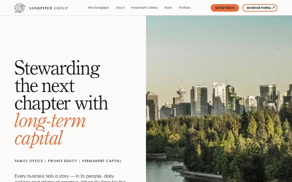 Sandpiper website preview