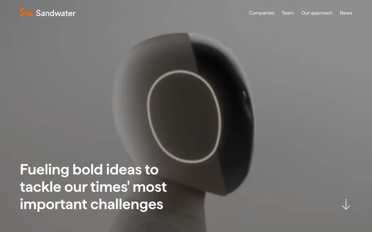 Sandwater website preview