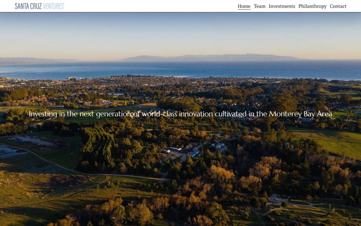 Santa Cruz Venture website preview
