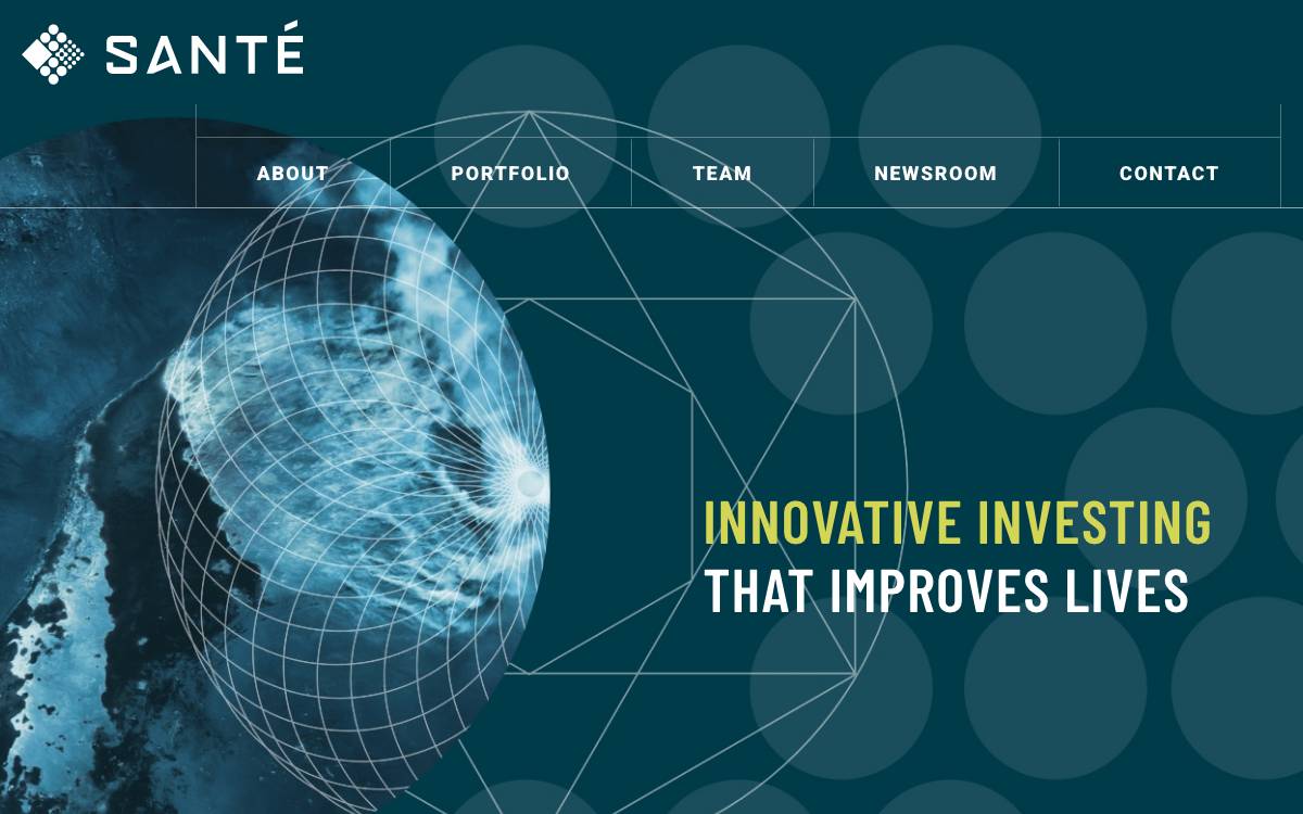 Sante Ventures website preview