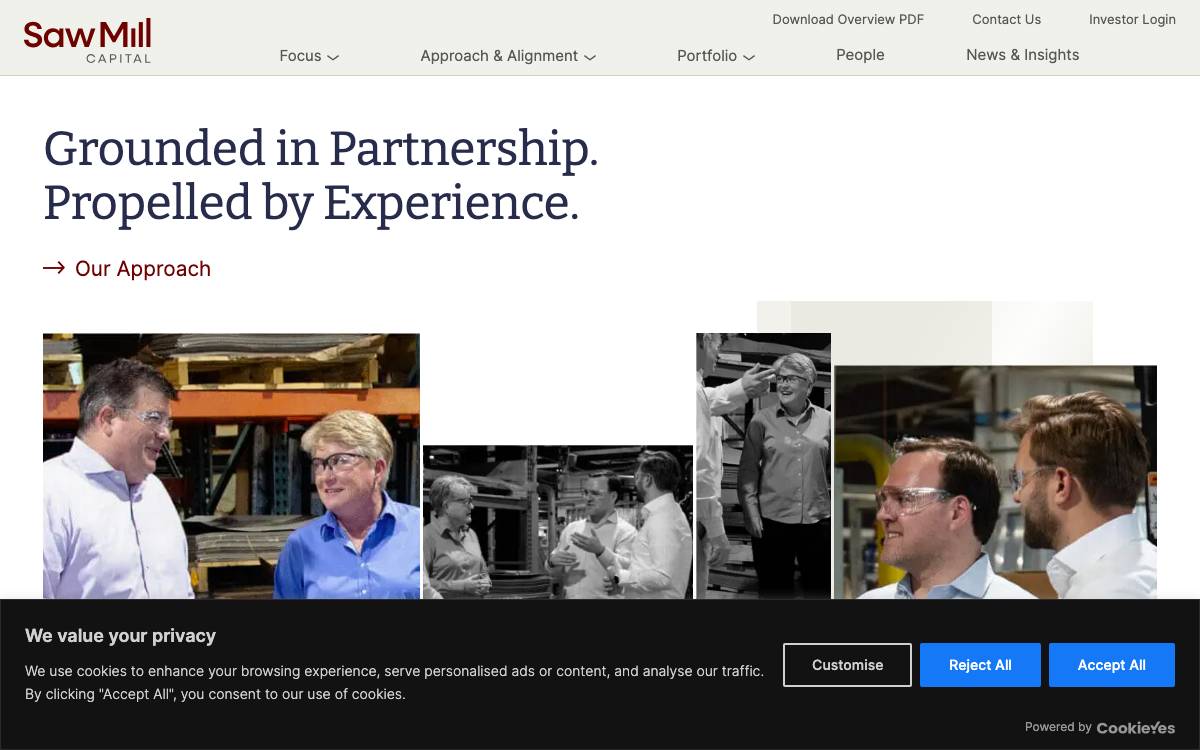 Saw Mill website preview