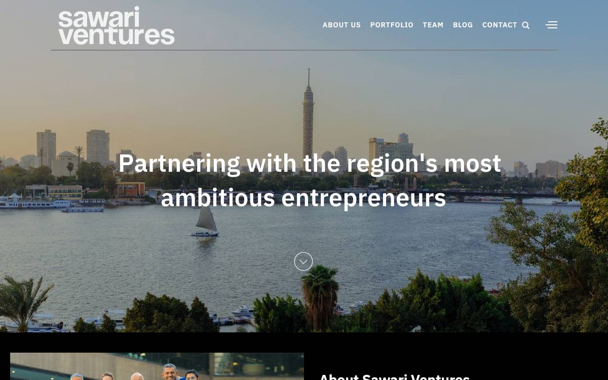 Sawari Ventures website preview